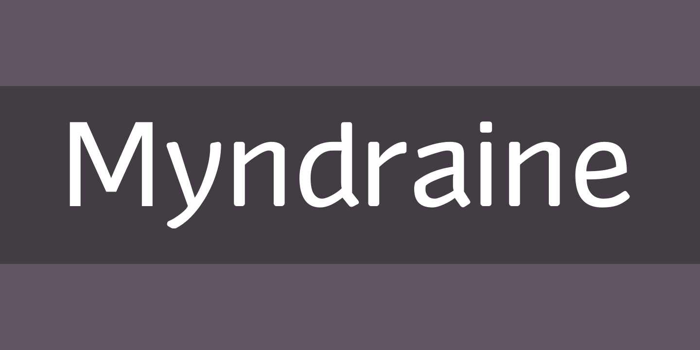 폰트 Myndraine